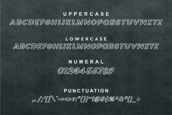 Agufim Line Font - Preview 2