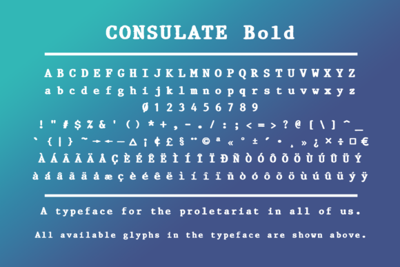 Consulate Font - Preview 2