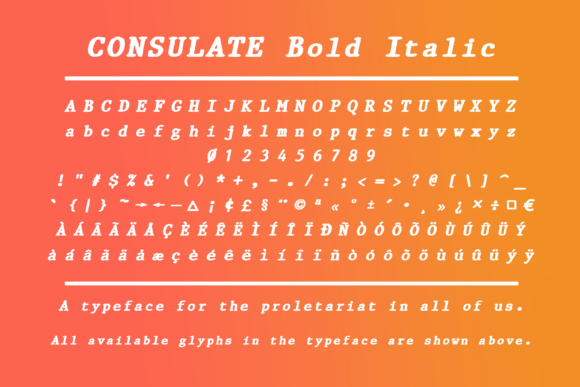 Consulate Font - Preview 3