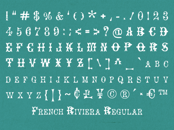 French Riviera Font - Preview 2