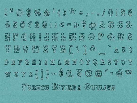 French Riviera Font - Preview 3