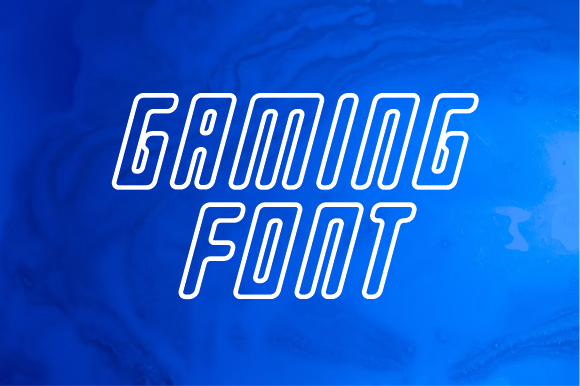 Gamersag Line Font - Preview 1