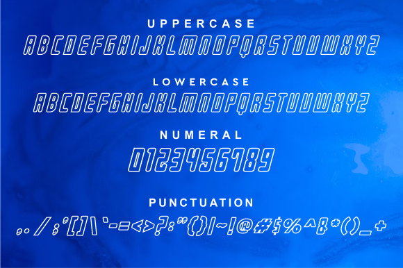 Gamersag Line Font - Preview 2