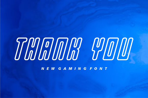 Gamersag Line Font - Preview 3