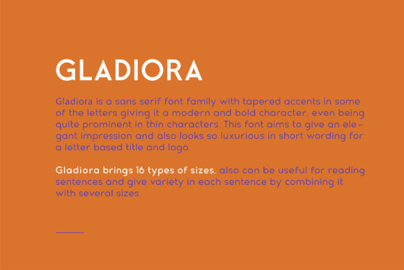 Gladiora Font - Preview 1
