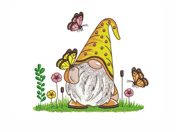 Gnome and Butterflies