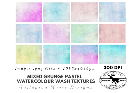 Grunge Pastel Watercolour Backgrounds