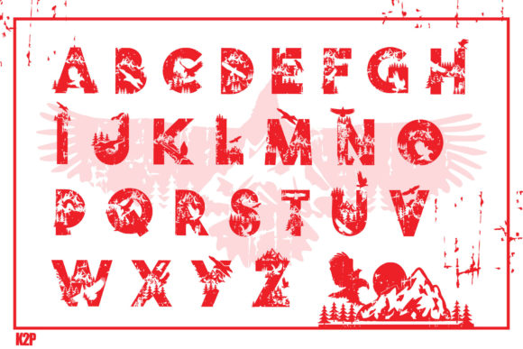 Hawks Font PNG with transparent background - Preview 1