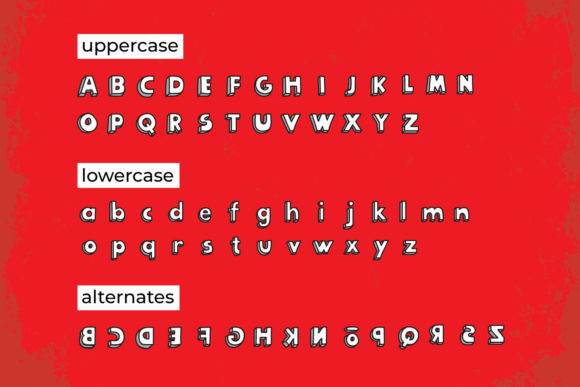 Komika Font PNG with transparent background - Preview 1