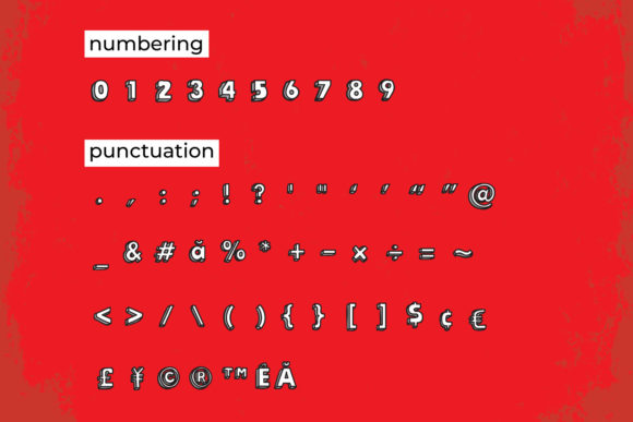 Komika Font PNG with transparent background - Preview 2