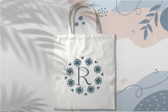 Meraldine Monogram Font PNG with transparent background - Preview 2