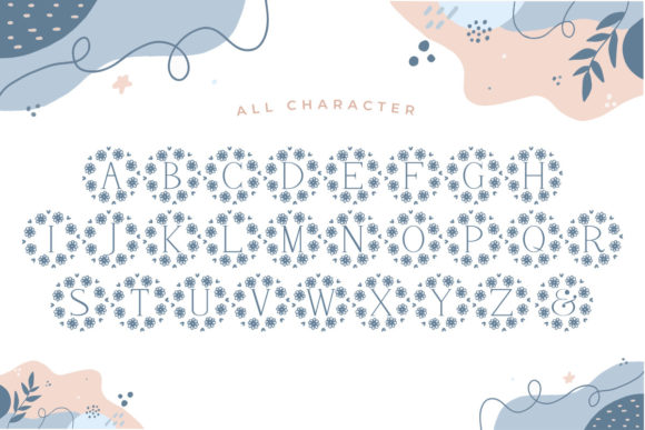 Meraldine Monogram Font PNG with transparent background - Preview 4