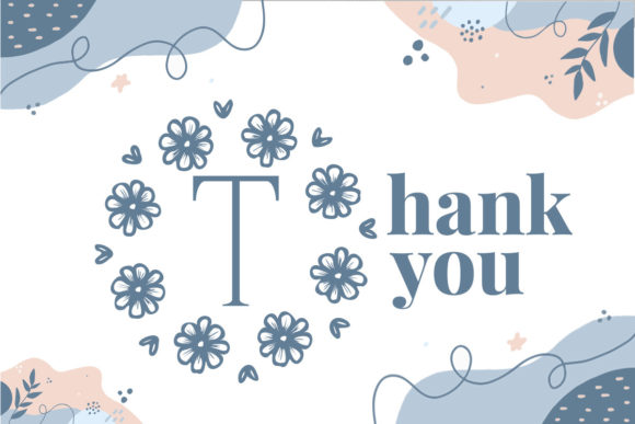 Meraldine Monogram Font PNG with transparent background - Preview 5