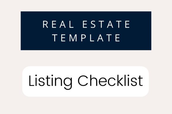 Realtor Listing Checklist Graphics