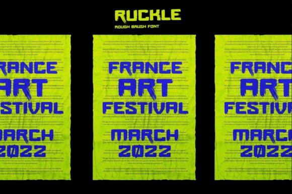 Ruckle Font PNG with transparent background - Preview 4