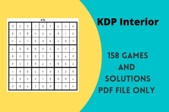 Sudoku Activity Interior 5"x8" Graphic by Hasnat Graphics · Creative ...