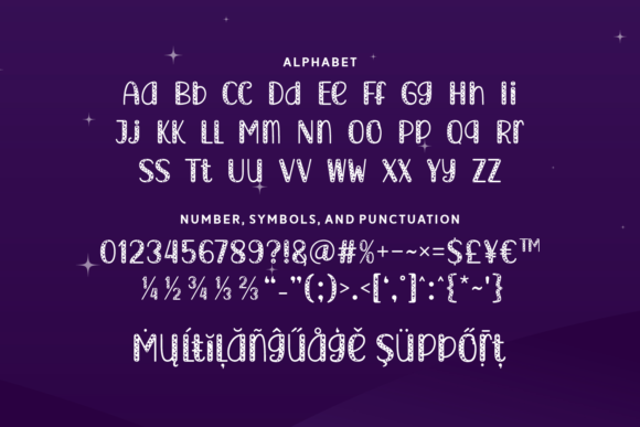 Astro Love Font PNG with transparent background - Preview 3
