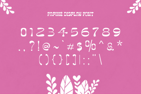 Fapihe Font - Preview 5