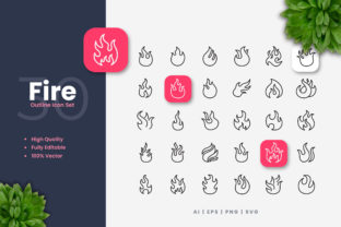 Fire Icons Graphic by upnowgraphic · Creative Fabrica