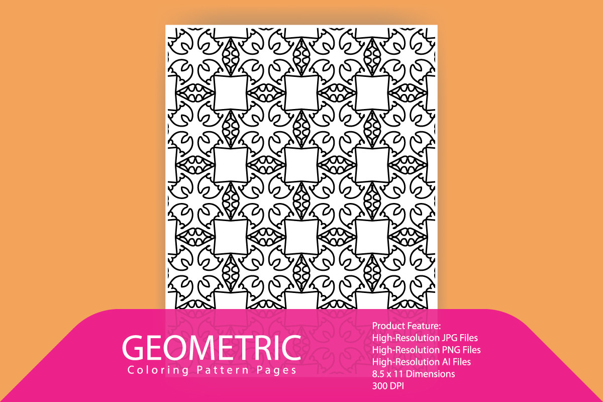 Geometric Pattern-coloring Pages Graphic by samima01723 · Creative Fabrica