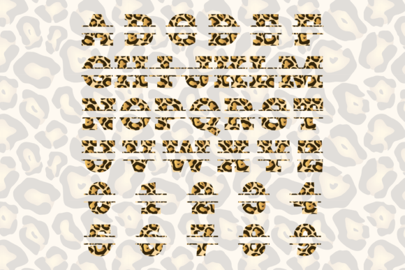 Jaguar Split Font PNG with transparent background - Preview 1