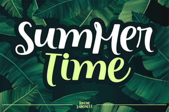 Laura Valencia Font PNG with transparent background - Preview 4