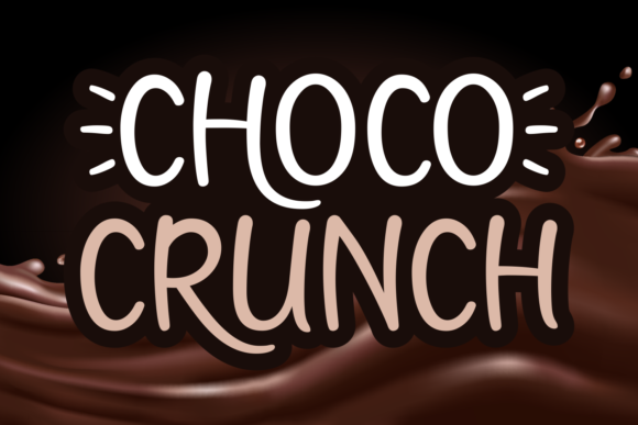 Little Choco Font PNG with transparent background - Preview 2