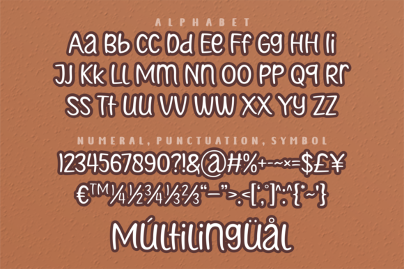 Little Choco Font PNG with transparent background - Preview 3