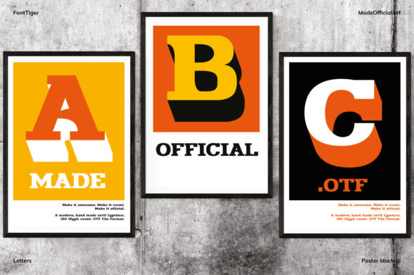 Made Official Font PNG with transparent background - Preview 5