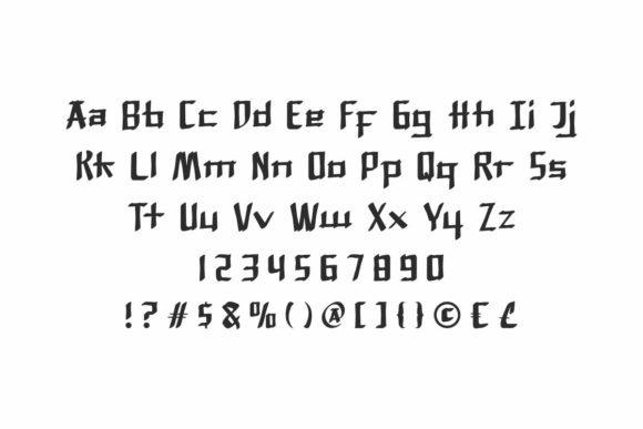 Nichibotsu Font PNG with transparent background - Preview 3