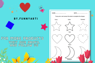 2D Shape Trace Color and Join the Dots Graphic by Funnyarti · Creative ...