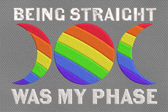 Being Straight Was My Phase Bewustzijn & Inspiratie Borduurwerkdesigns Door chanderlier099