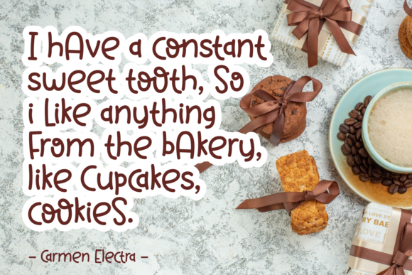 Brown Cookies Font - Preview 3