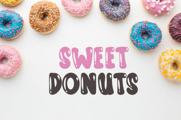 Donut Groovy Font - Preview 1