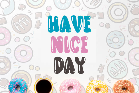 Donut Groovy Font - Preview 2