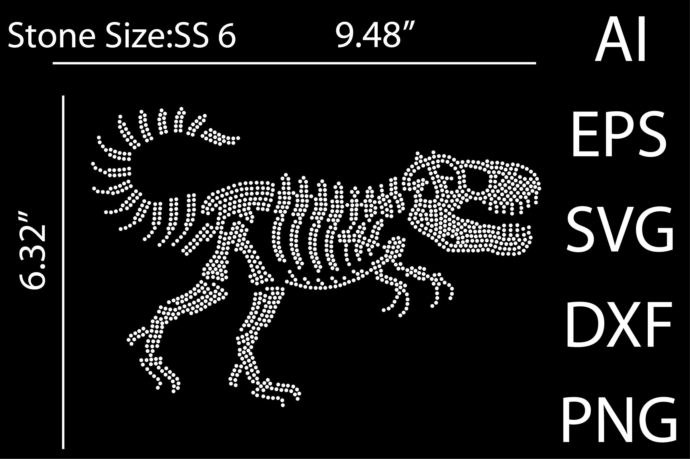 Dragon Rhinestone Templates Design