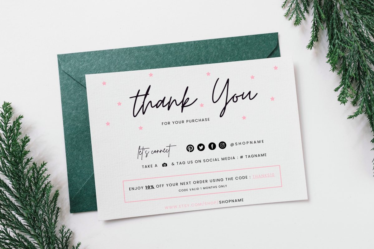 Editable Canva Thank You Card 12