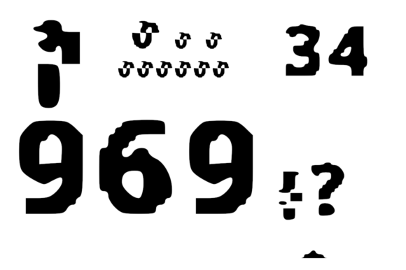 Glitch System Font PNG with transparent background - Preview 2