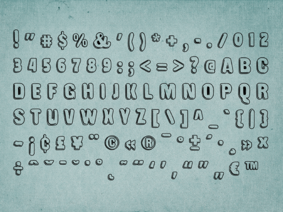 International Popstar Font PNG with transparent background - Preview 2