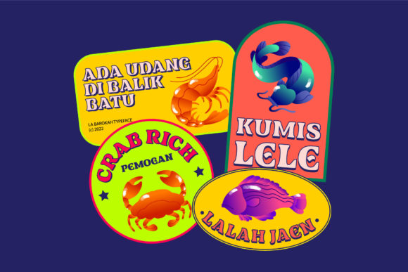 La Barokah Font PNG with transparent background - Preview 2