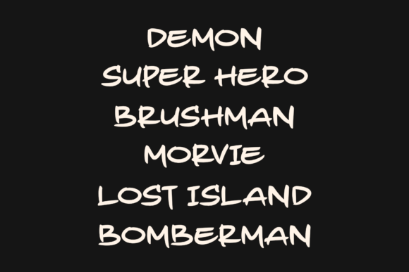 Lateman Font PNG with transparent background - Preview 3