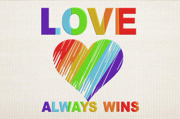Love Always Wins Bewustzijn & Inspiratie Borduurwerkdesigns Door chanderlier099