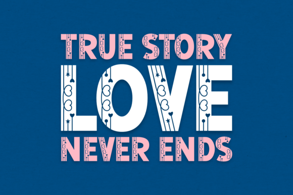 Love Side Font PNG with transparent background - Preview 1