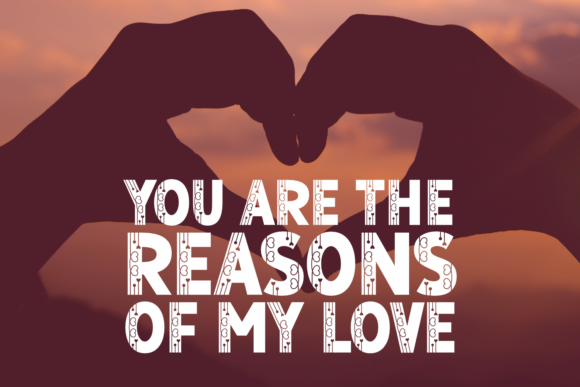 Love Side Font PNG with transparent background - Preview 2