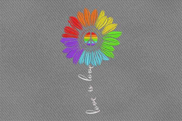 Love is Love LGBT Flower