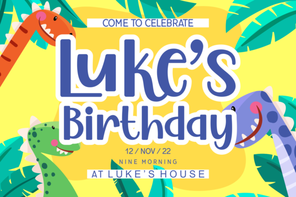 Lucky Boys Font PNG with transparent background - Preview 3
