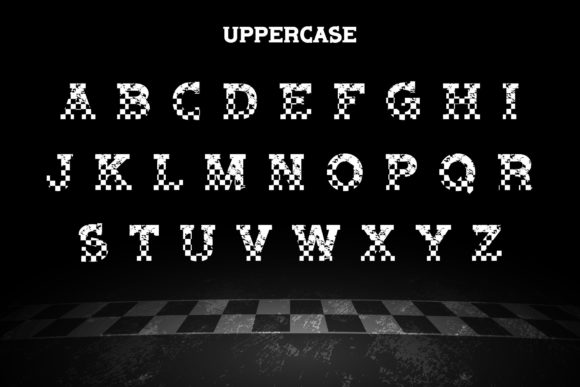 Master Racing Font PNG with transparent background - Preview 1
