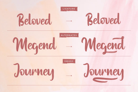 Melovice Font PNG with transparent background - Preview 3