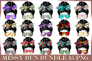Messy Bun Bundle Sublimation Graphic by Owlsome.art · Creative Fabrica