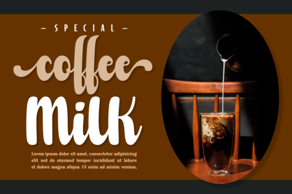 Milklatte Font PNG with transparent background - Preview 2